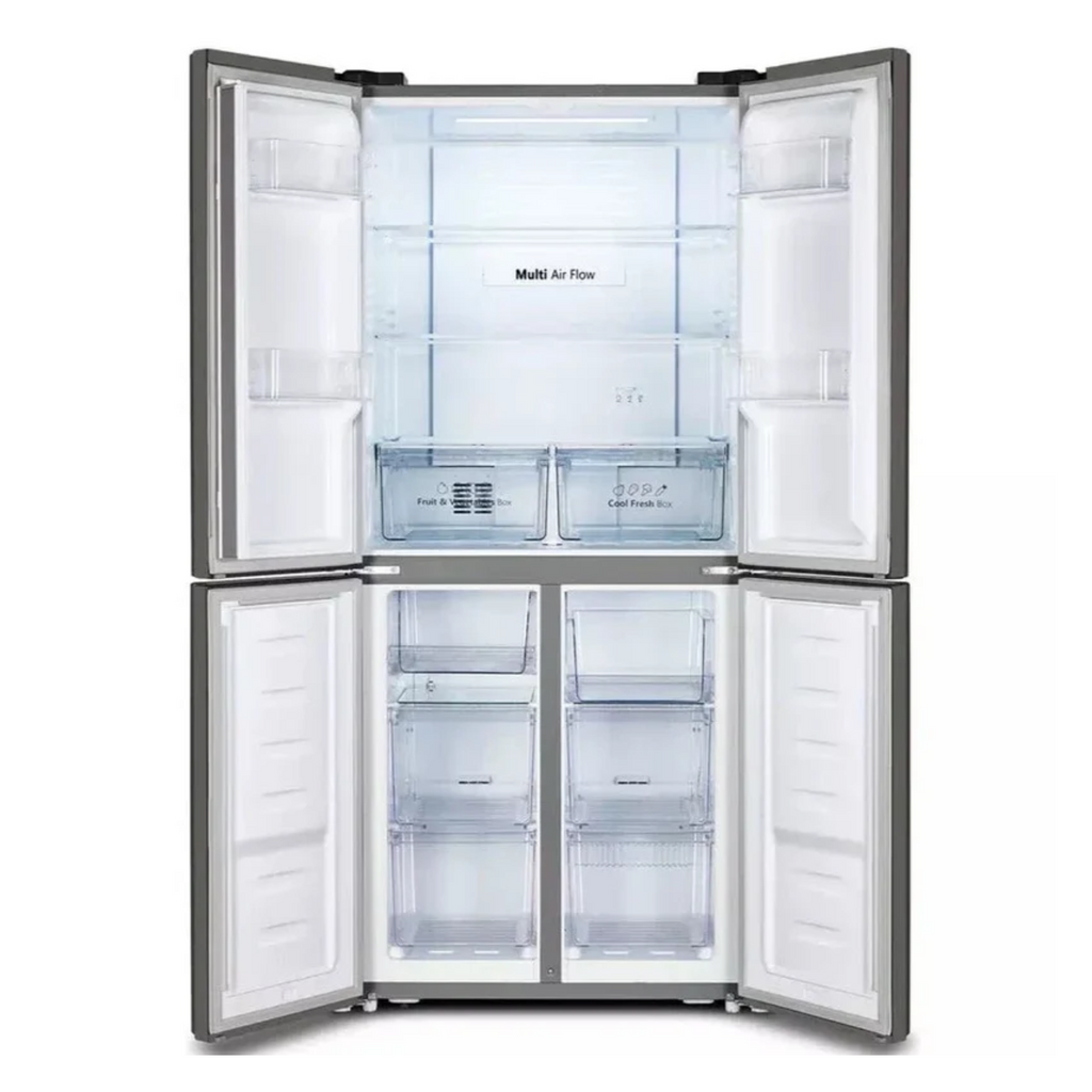 Fridgemaster MQ79394ES Total No Frost American Fridge Freezer - Silver - NEW